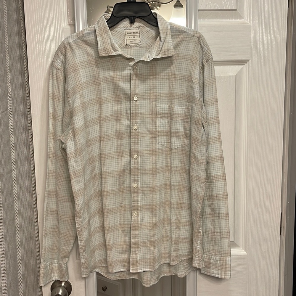 Billy Reid standard cut button down top szXL